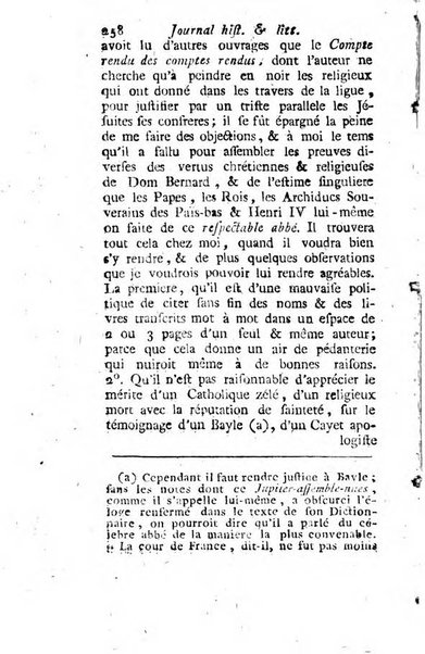 Journal historique et littéraire