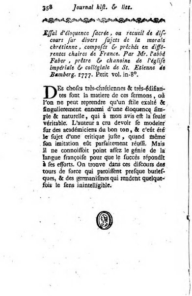 Journal historique et littéraire