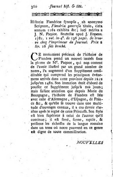 Journal historique et littéraire