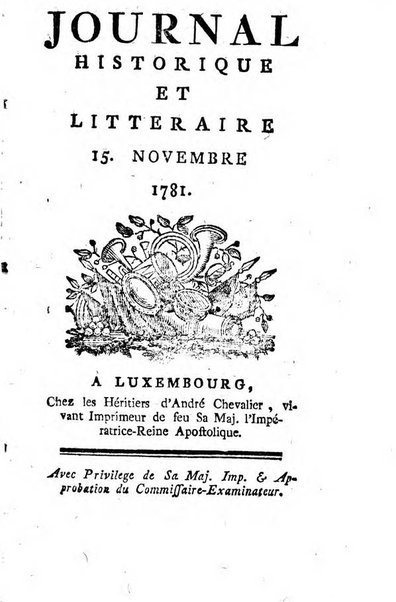 Journal historique et littéraire