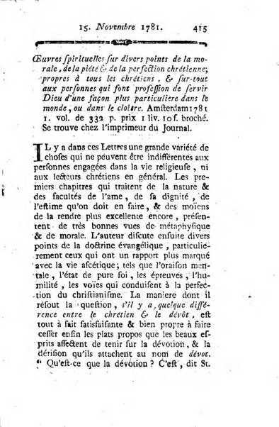 Journal historique et littéraire