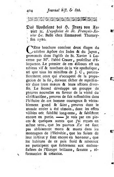 Journal historique et littéraire