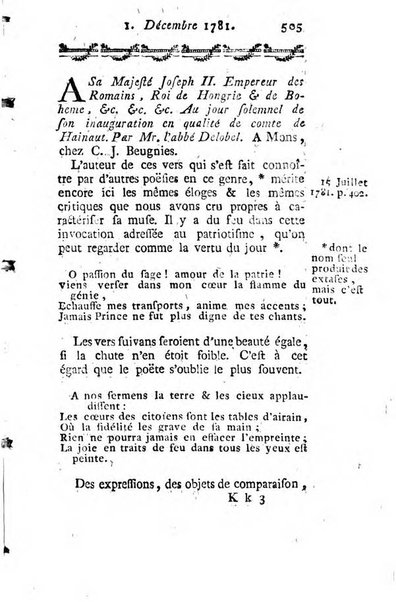 Journal historique et littéraire