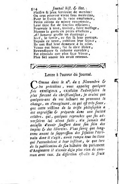 Journal historique et littéraire