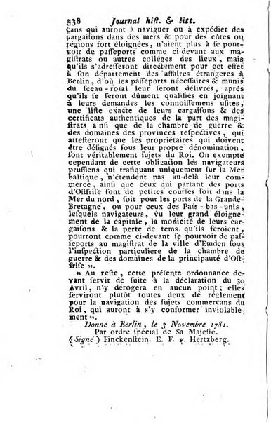 Journal historique et littéraire