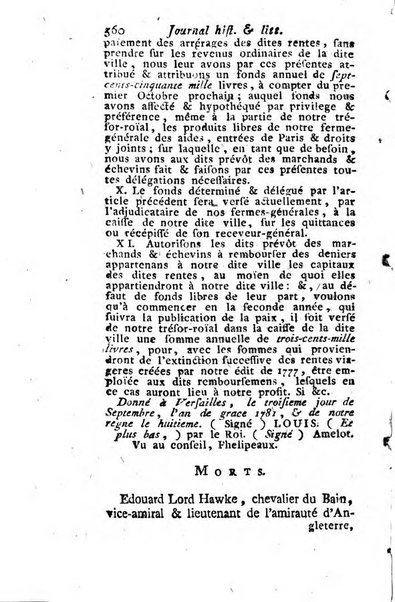 Journal historique et littéraire