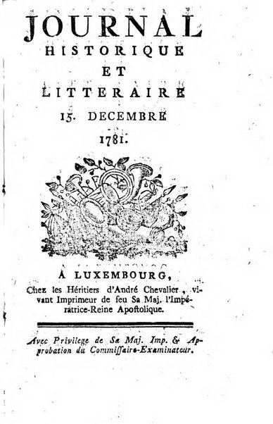 Journal historique et littéraire