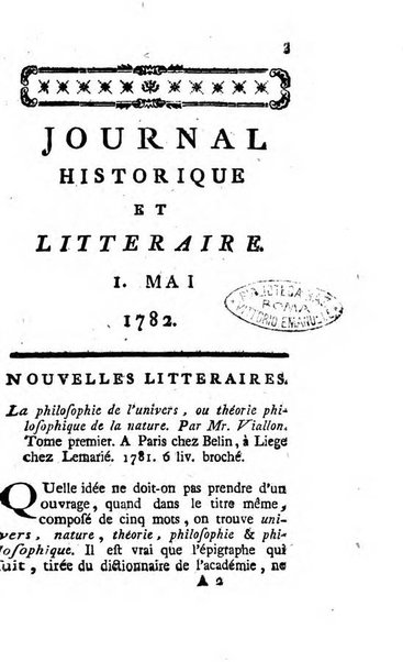 Journal historique et littéraire