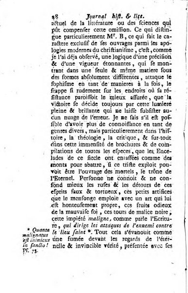 Journal historique et littéraire