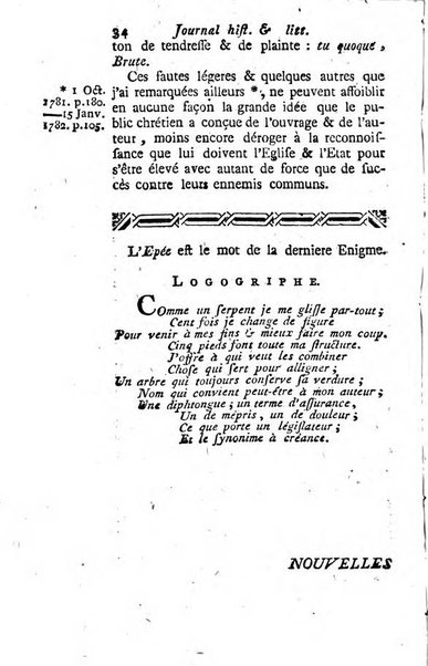 Journal historique et littéraire