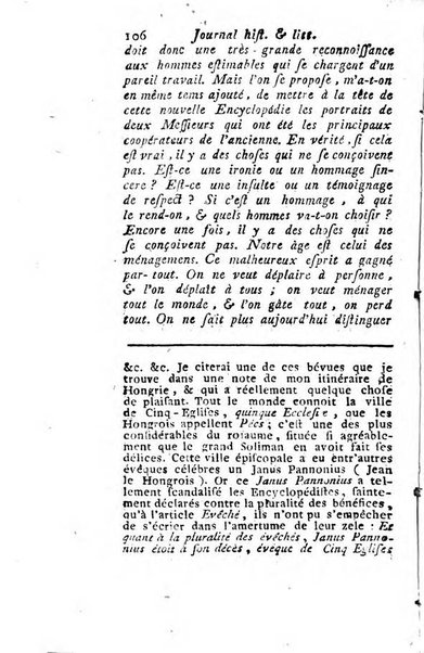 Journal historique et littéraire