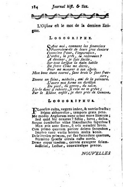 Journal historique et littéraire