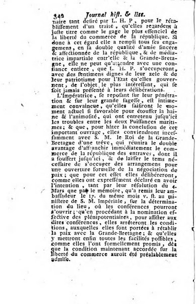 Journal historique et littéraire