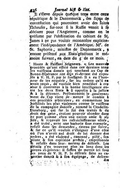 Journal historique et littéraire