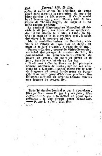 Journal historique et littéraire