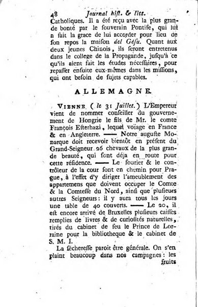 Journal historique et littéraire