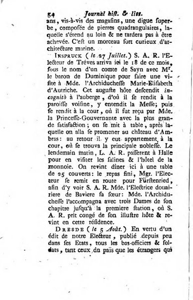 Journal historique et littéraire