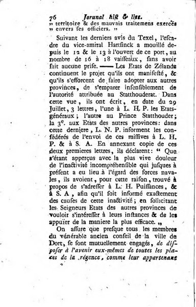 Journal historique et littéraire