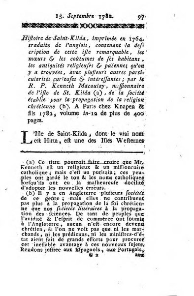 Journal historique et littéraire