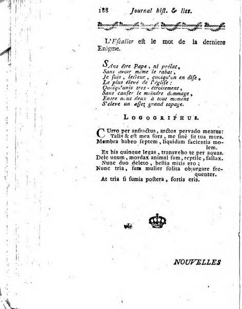 Journal historique et littéraire