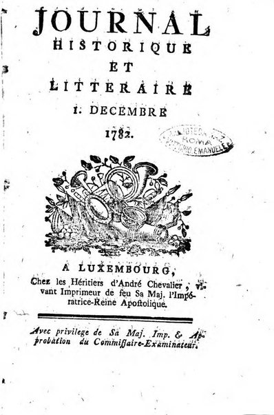 Journal historique et littéraire