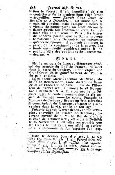 Journal historique et littéraire