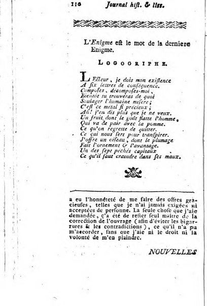 Journal historique et littéraire