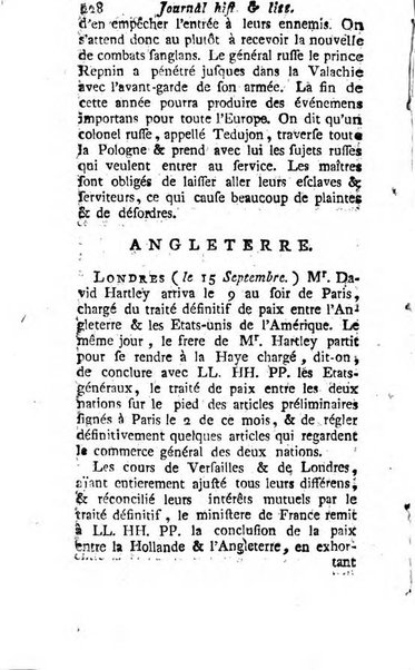 Journal historique et littéraire