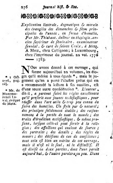 Journal historique et littéraire