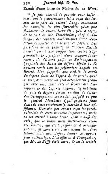 Journal historique et littéraire