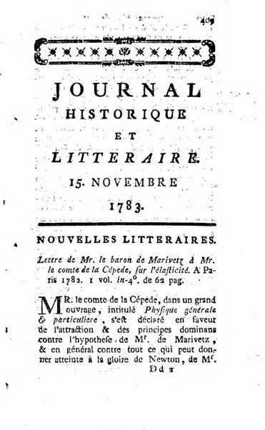 Journal historique et littéraire