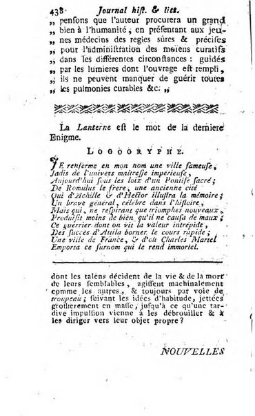 Journal historique et littéraire