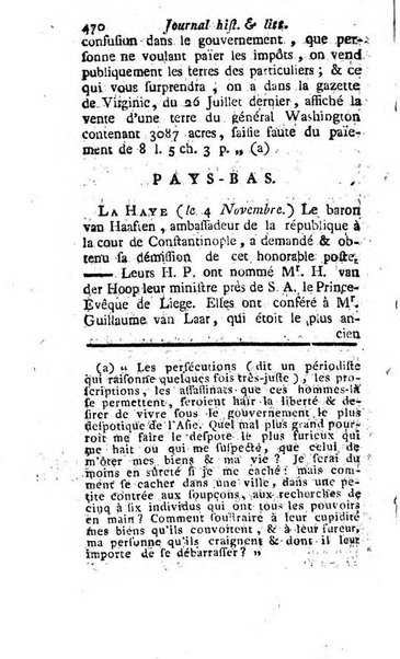 Journal historique et littéraire