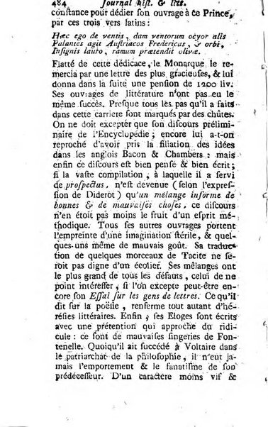 Journal historique et littéraire