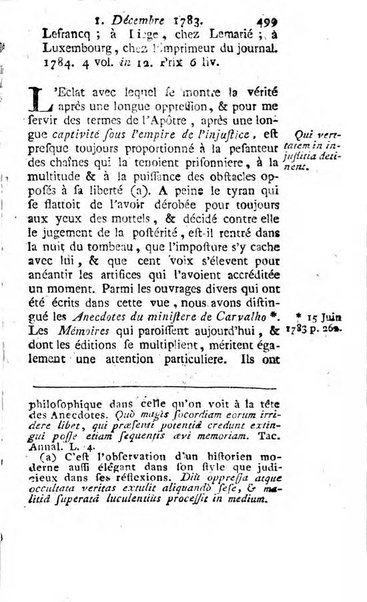 Journal historique et littéraire