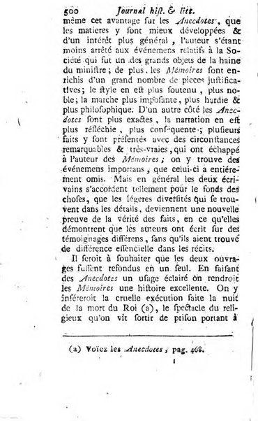 Journal historique et littéraire