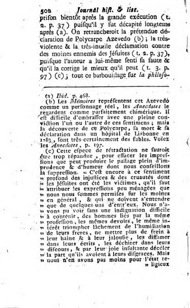 Journal historique et littéraire