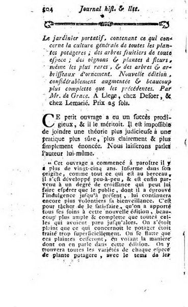 Journal historique et littéraire