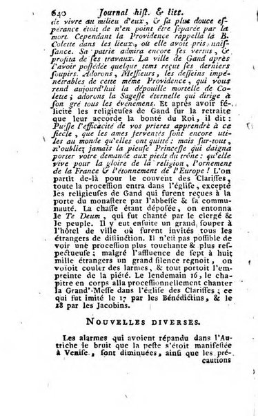 Journal historique et littéraire