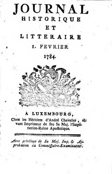 Journal historique et littéraire