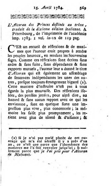 Journal historique et littéraire