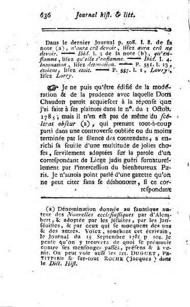 Journal historique et littéraire