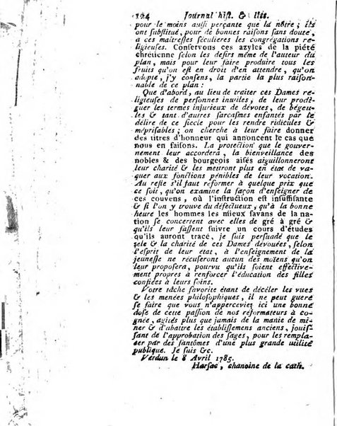 Journal historique et littéraire