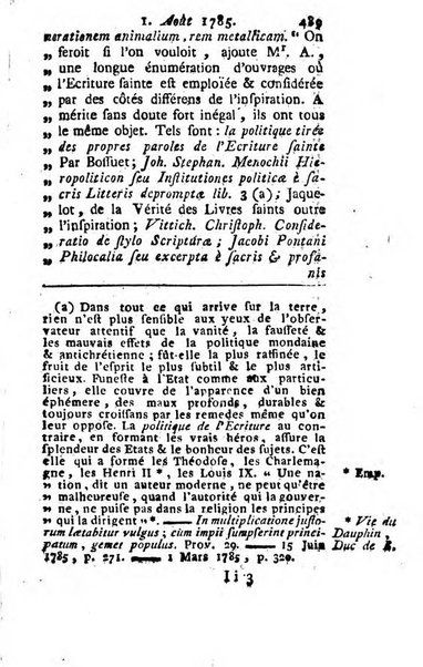 Journal historique et littéraire