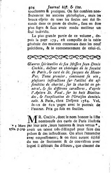 Journal historique et littéraire