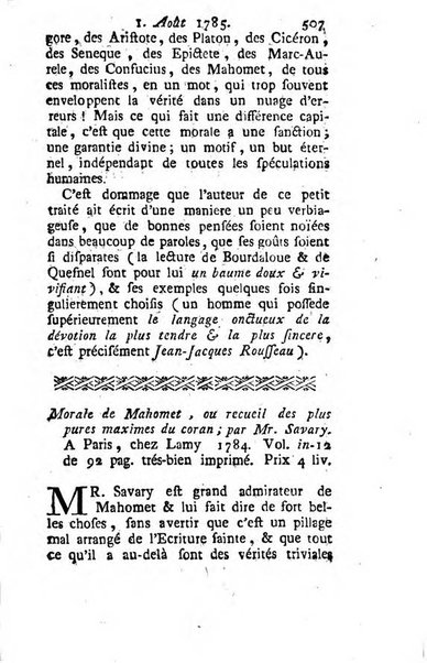 Journal historique et littéraire