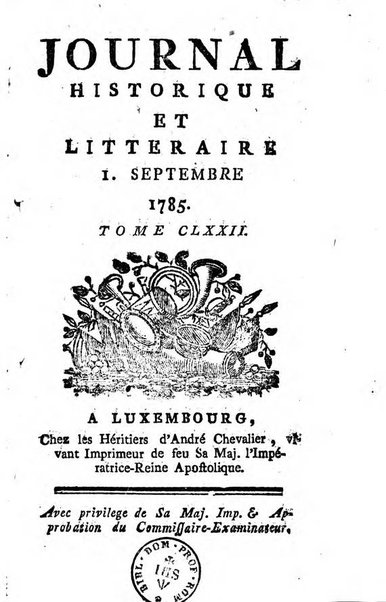 Journal historique et littéraire