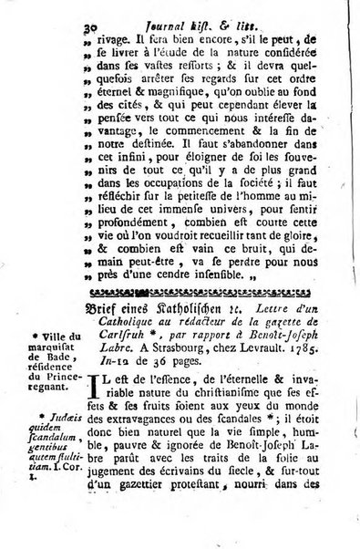 Journal historique et littéraire