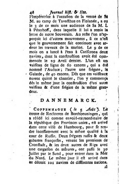 Journal historique et littéraire