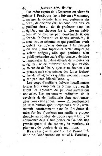 Journal historique et littéraire